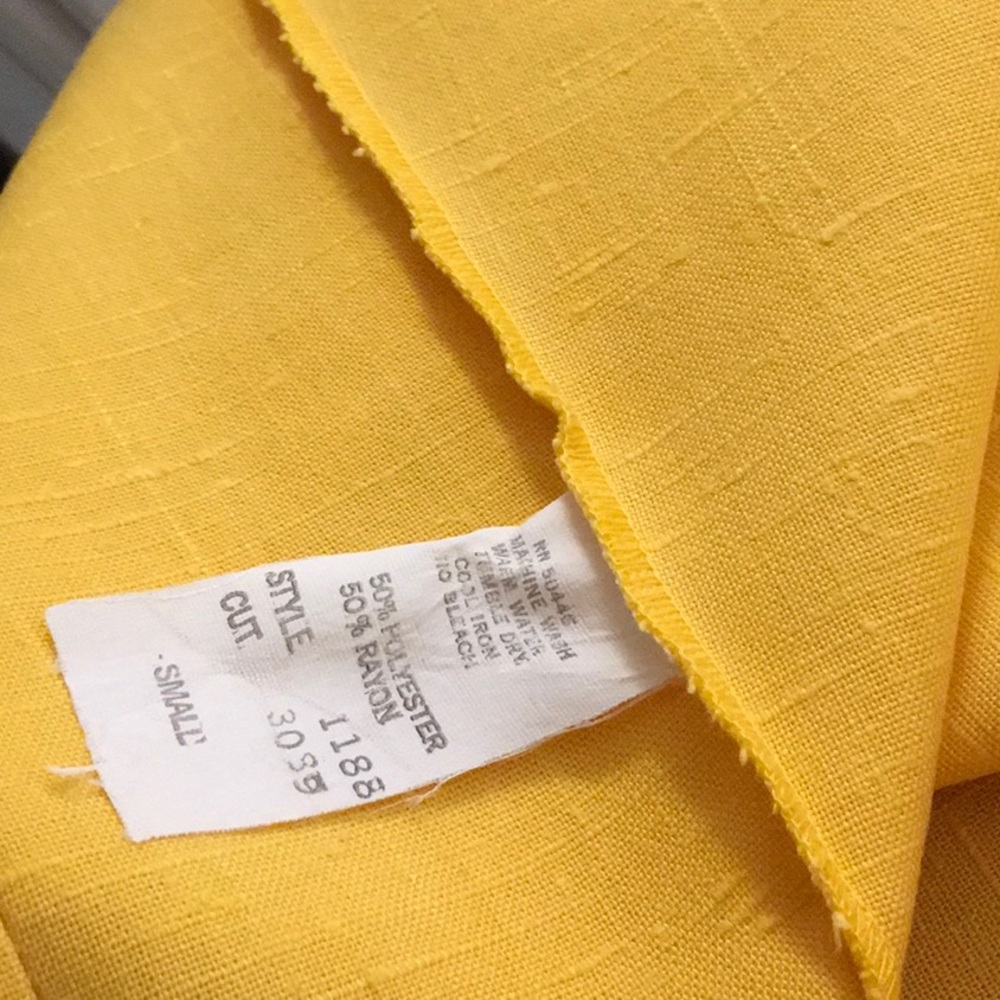 Peter Popovitch ladies vintage yellow panel skirt size small skirt - Picture 6 of 7